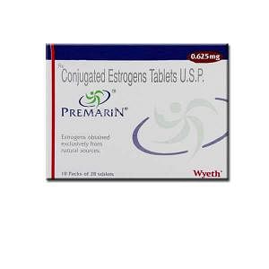 Premarin Conjugated 0.625 mg Tablets Price